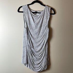 Ann Taylor dressy tank.  Black and white, size XL
